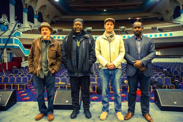 l to r: Nat, Courtney, Finn,  Jason in Kilburn